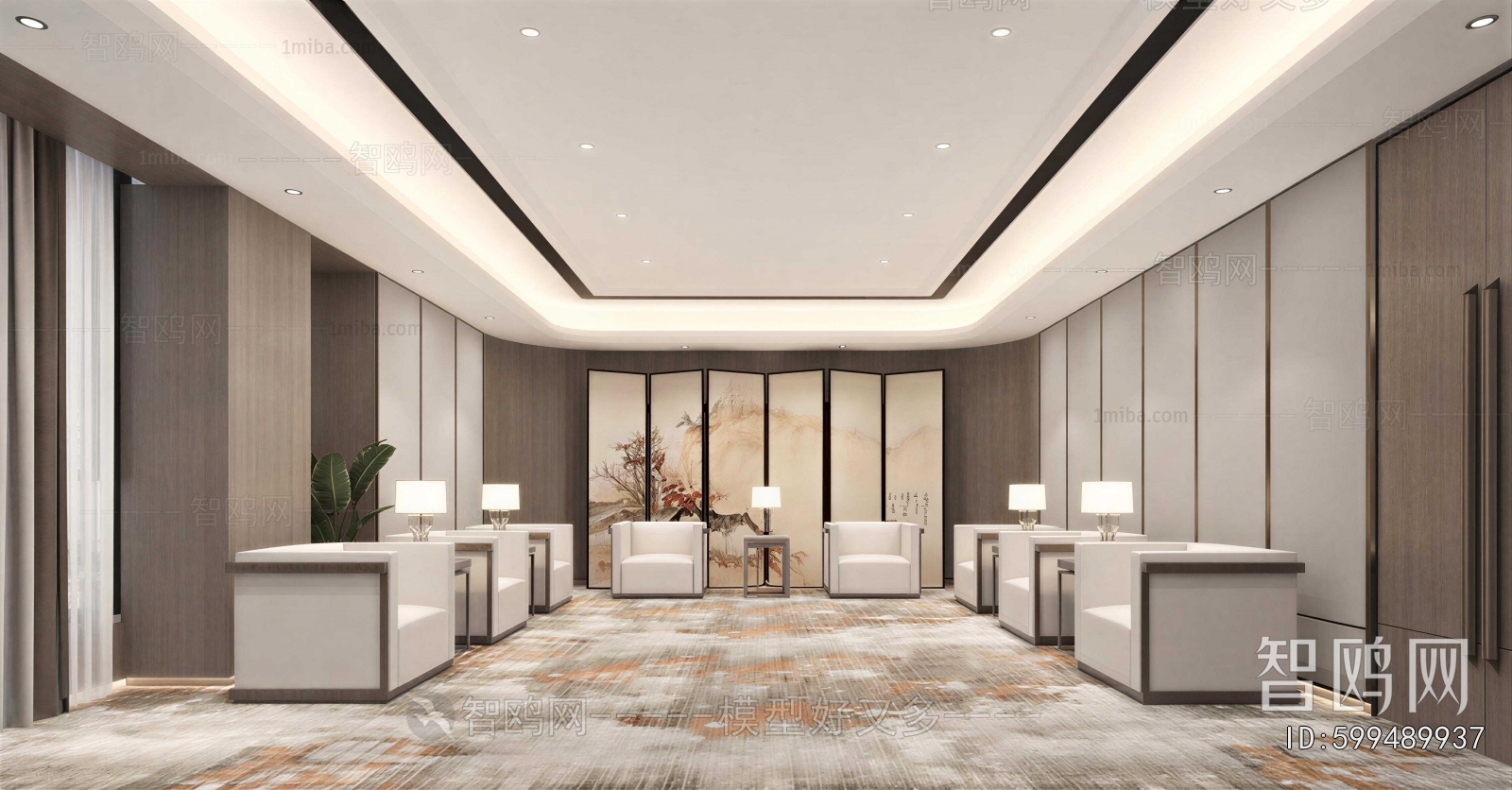 New Chinese Style Reception Room