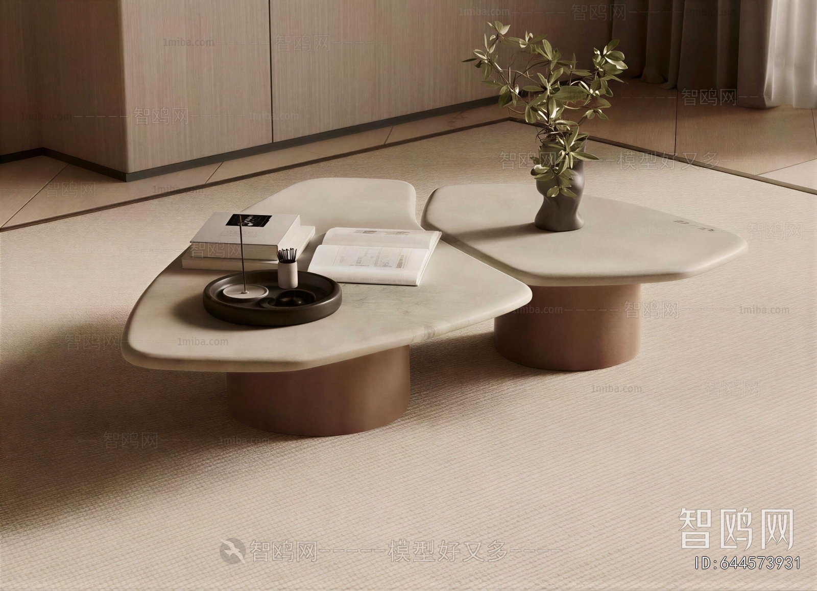 Wabi-sabi Style Coffee Table