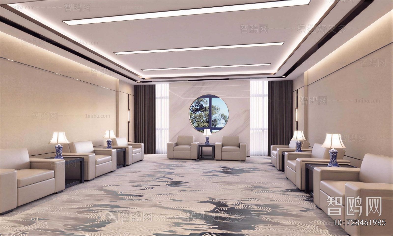 New Chinese Style Reception Room