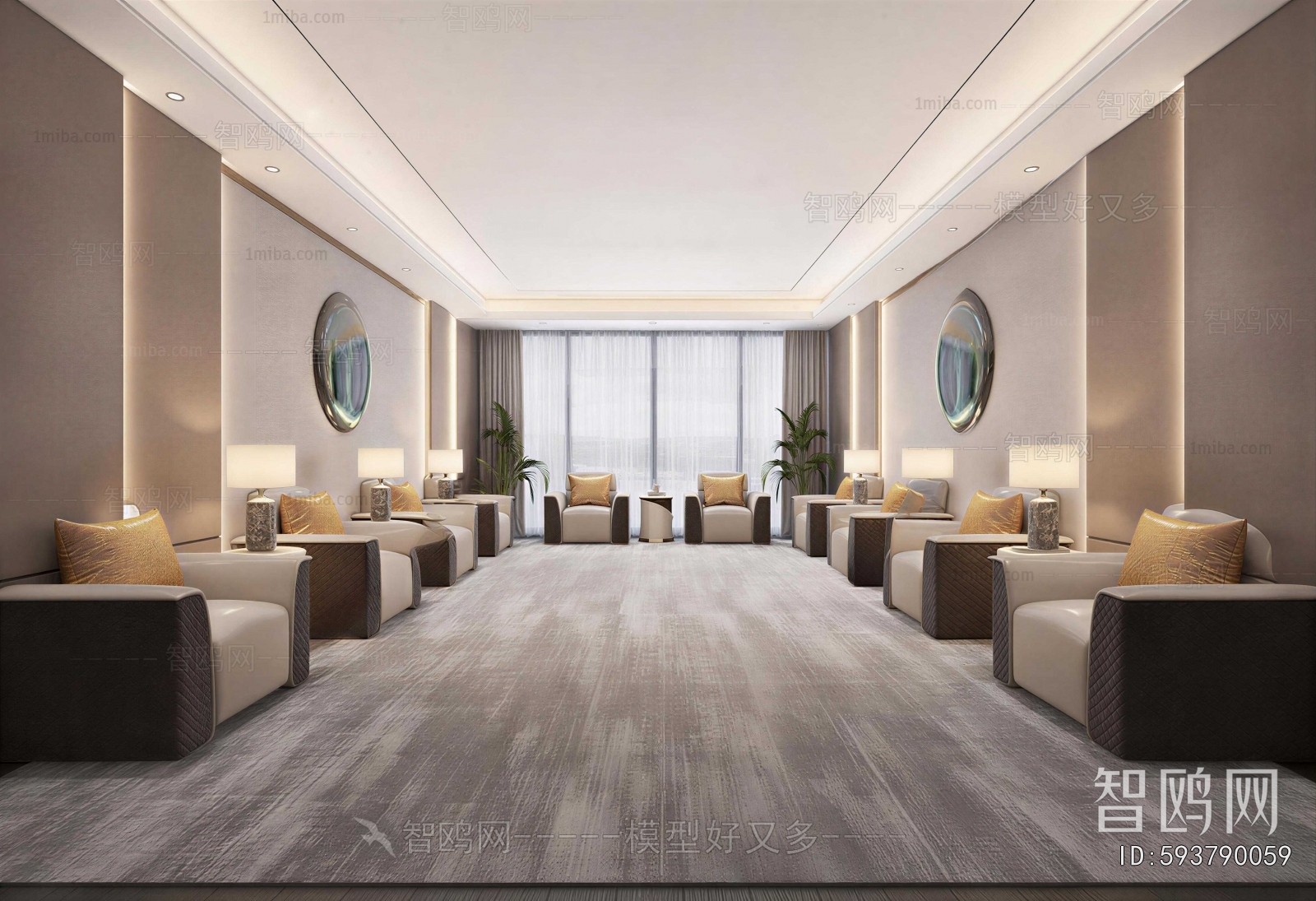 New Chinese Style Reception Room