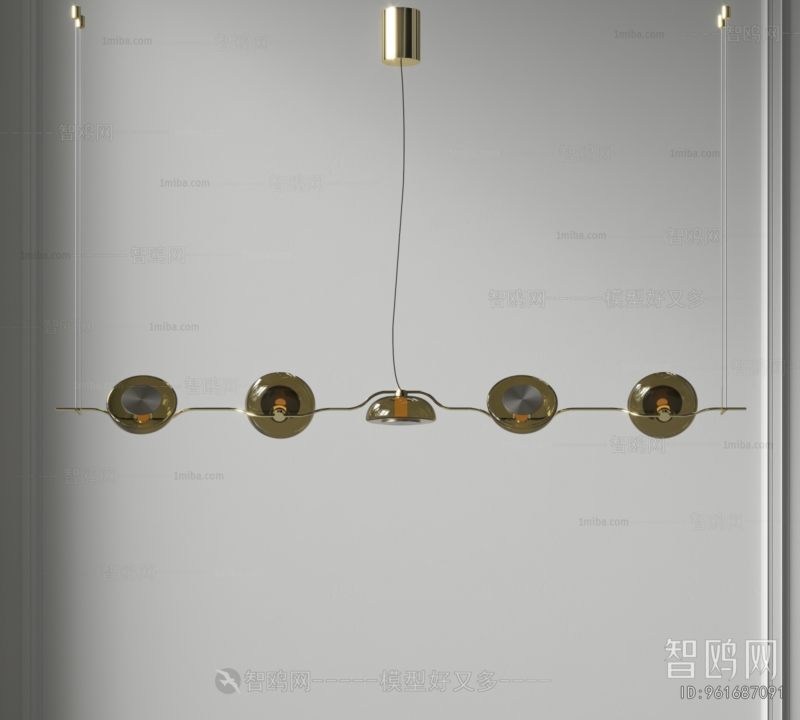 Modern Long Chandelier