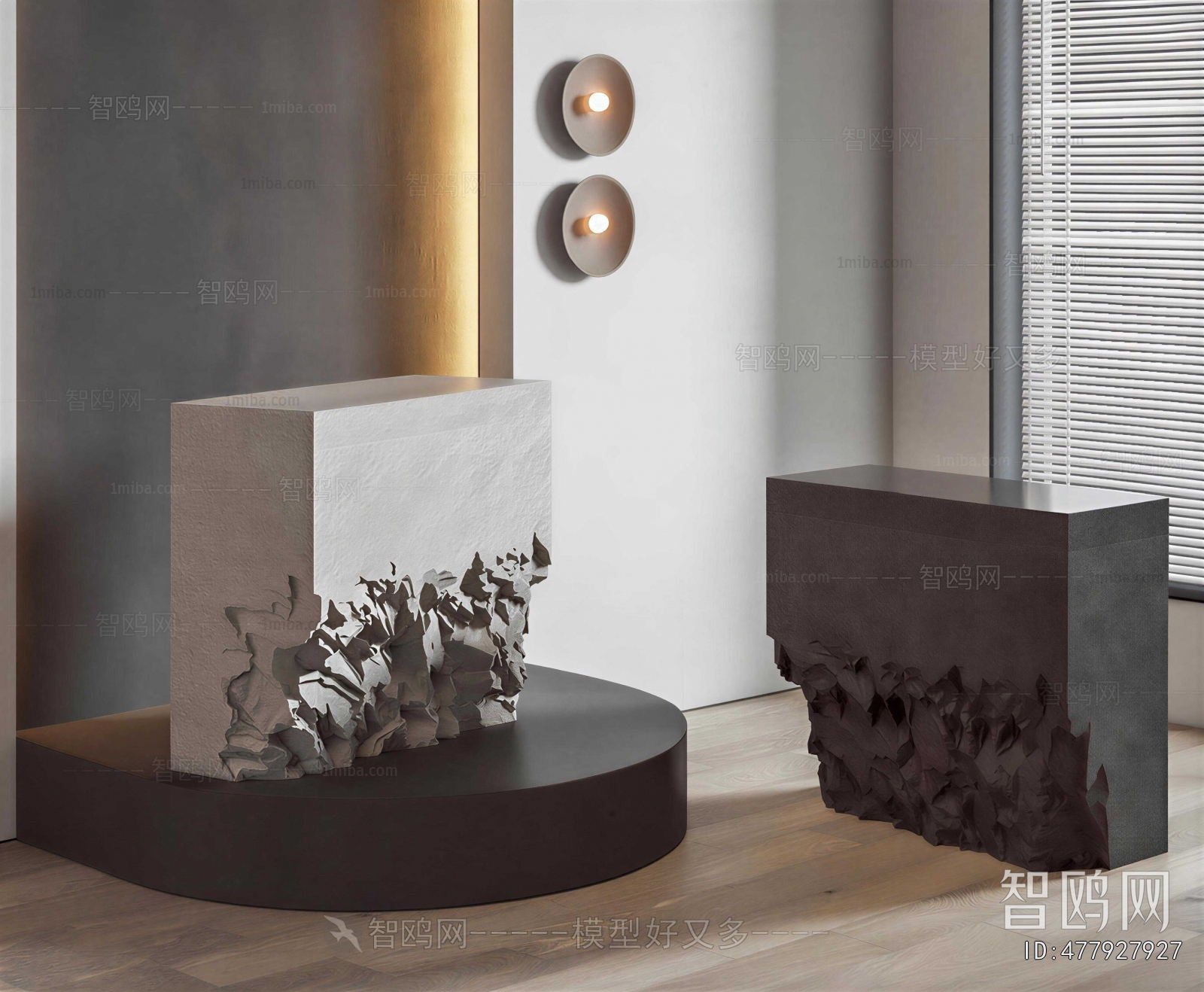 Wabi-sabi Style Reception Desk