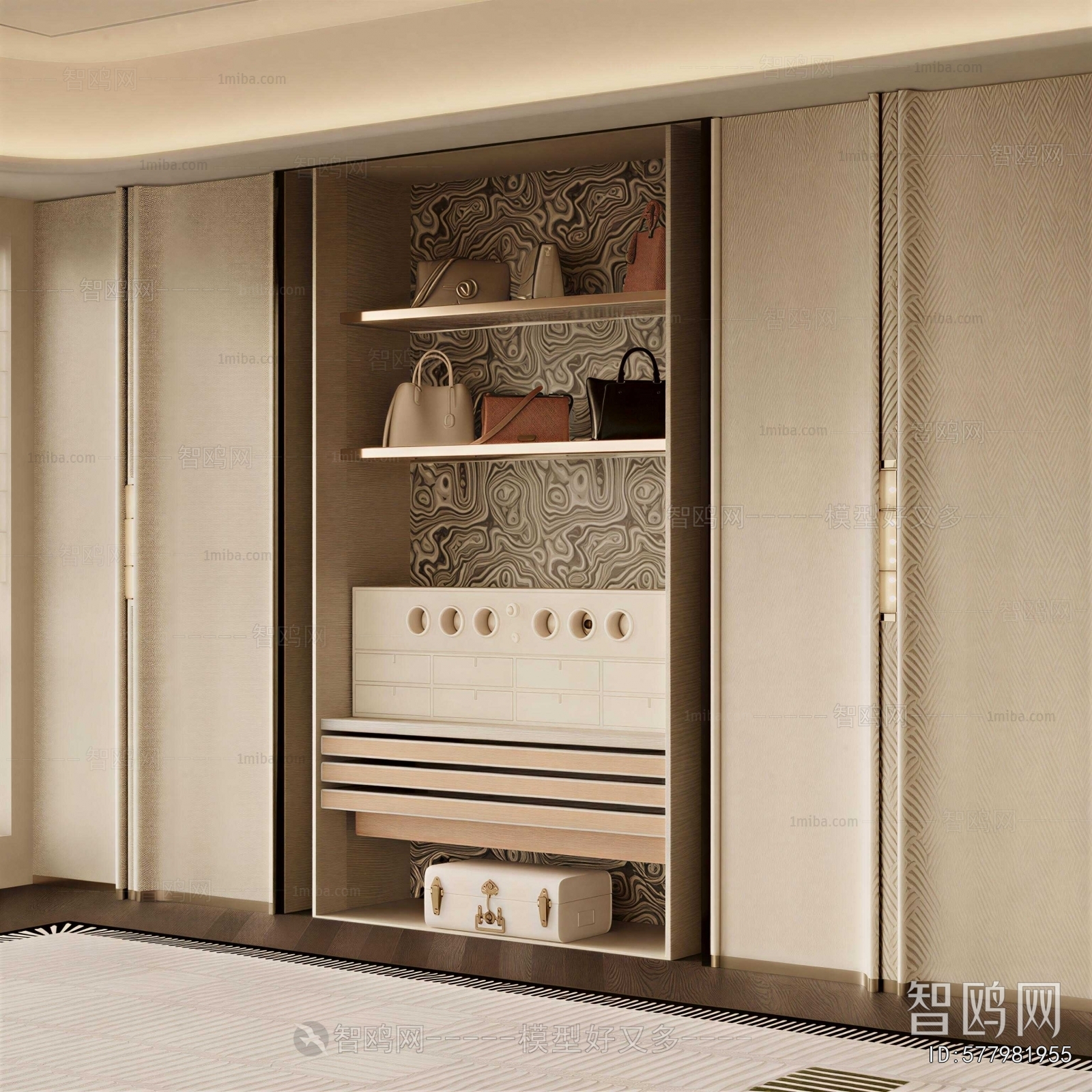 Modern Clothes Storage Area