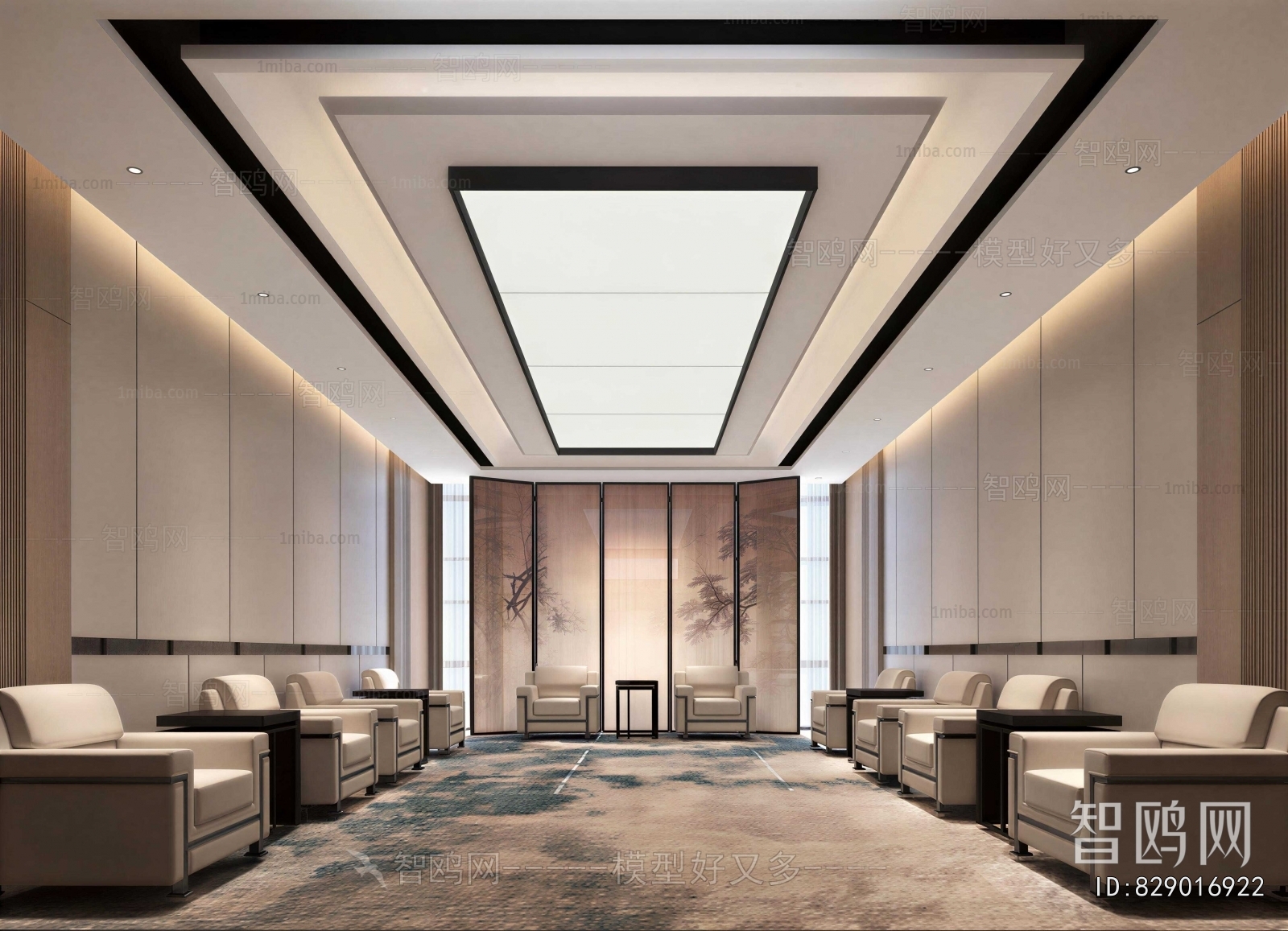 New Chinese Style Reception Room