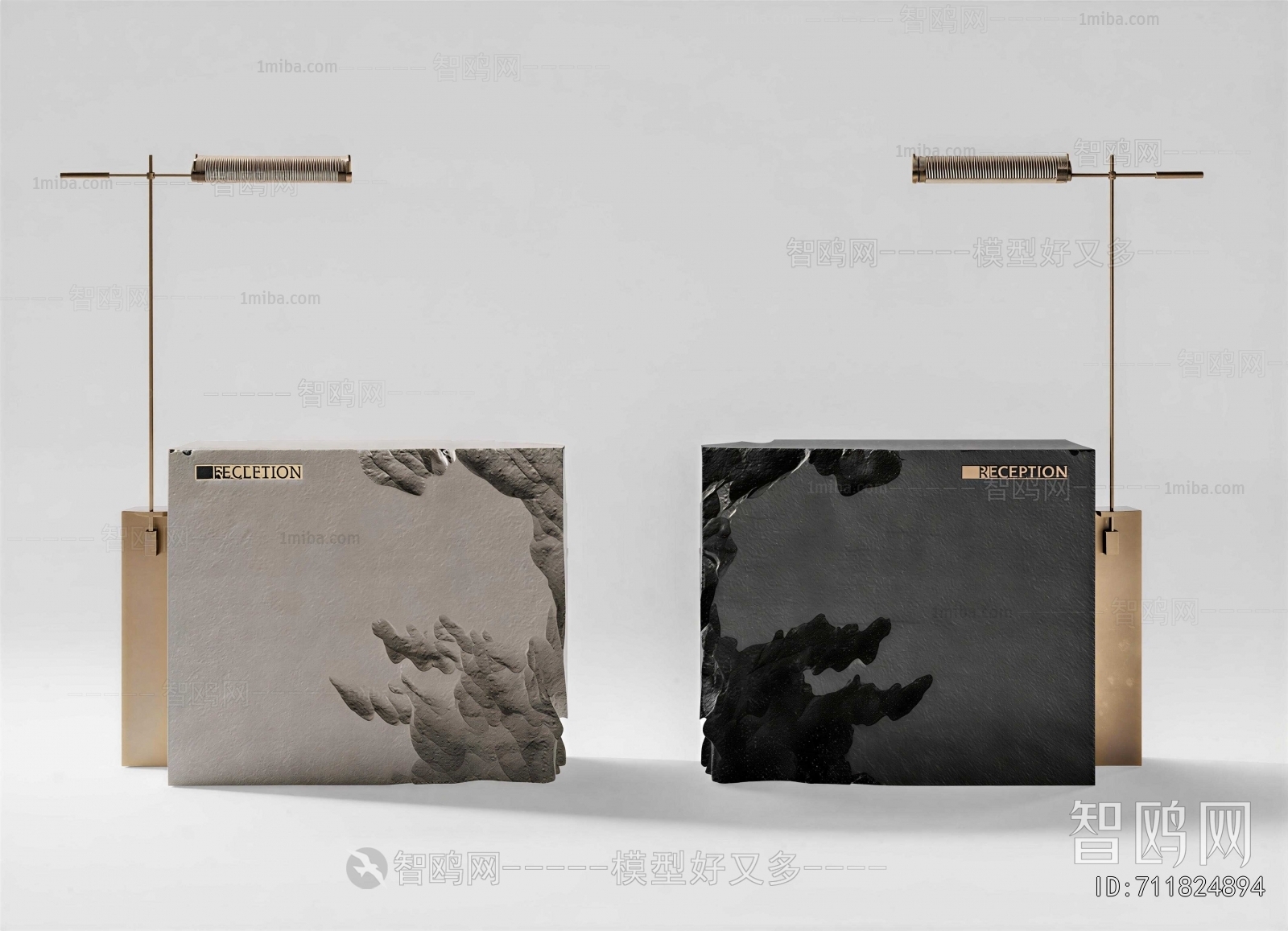 Wabi-sabi Style Reception Desk