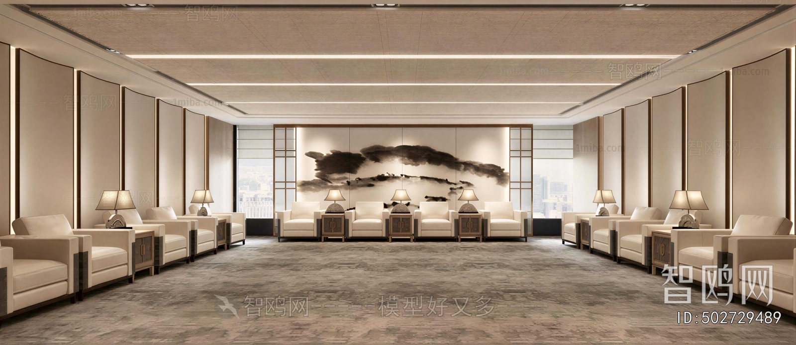 New Chinese Style Reception Room