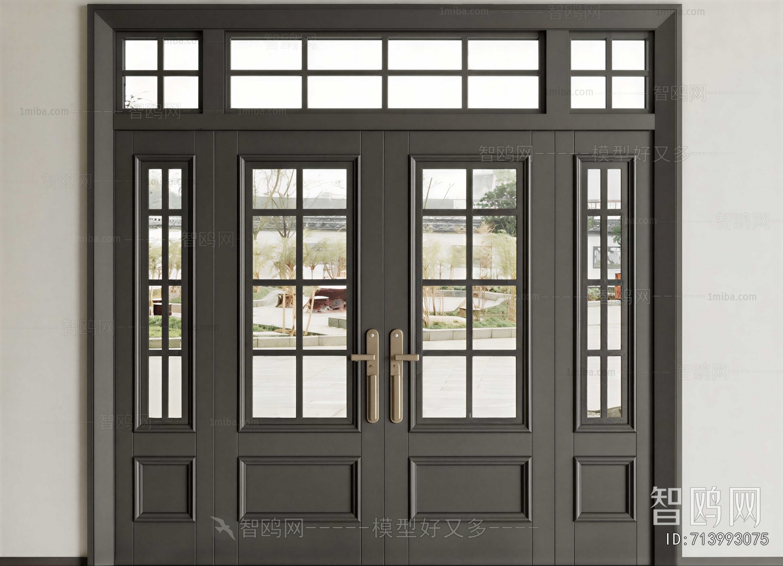 New Chinese Style Double Door