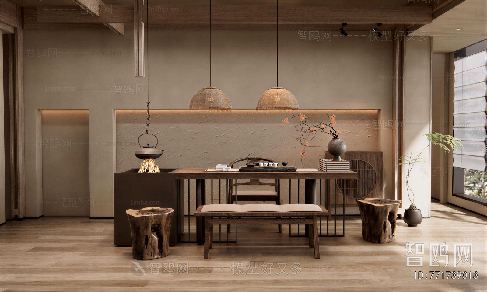 Wabi-sabi Style Tea House