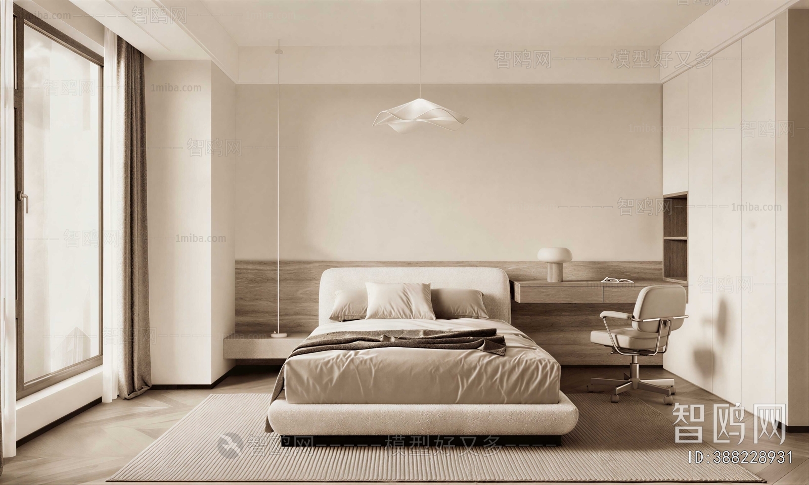 Wabi-sabi Style Bedroom
