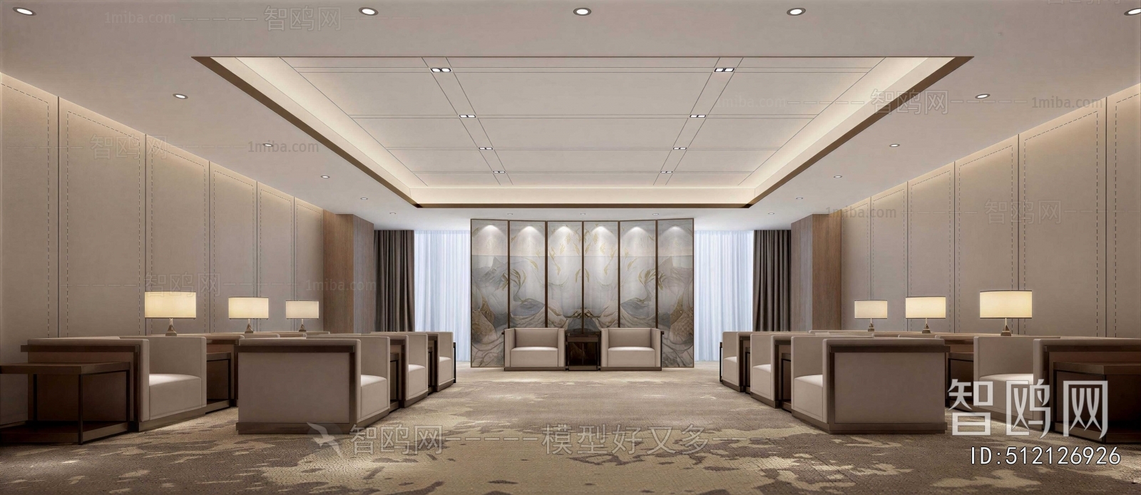 New Chinese Style Reception Room