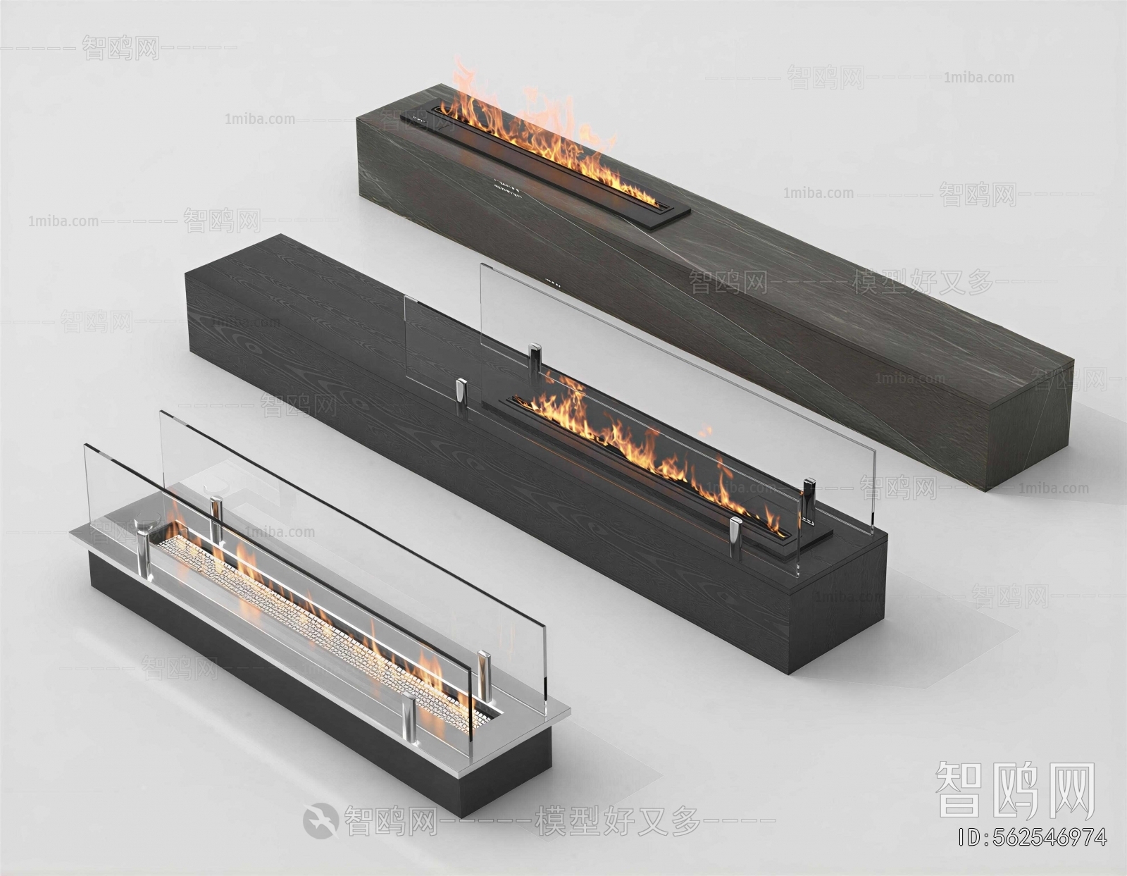 Modern Electronic Fireplace