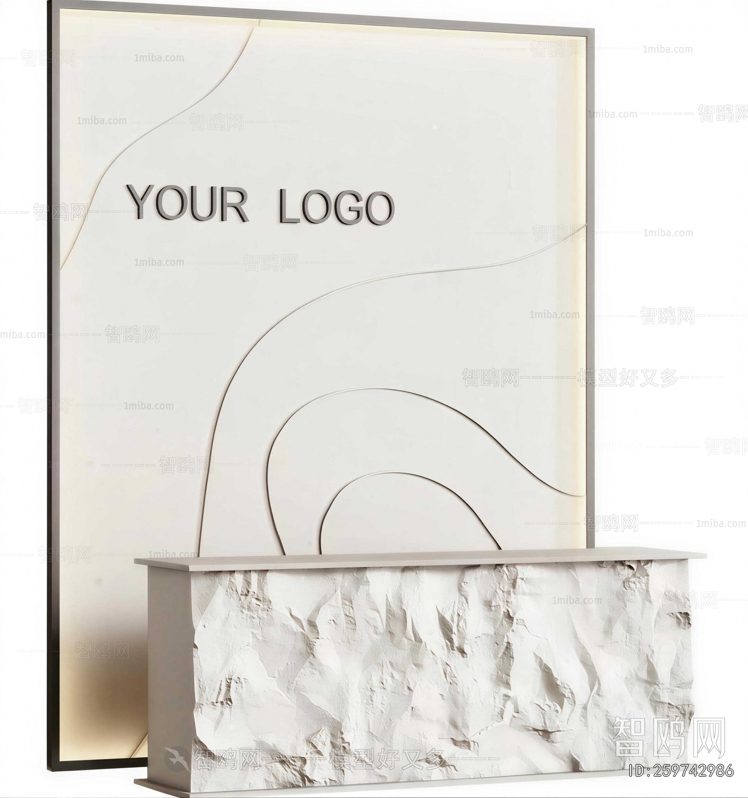 Wabi-sabi Style Reception Desk