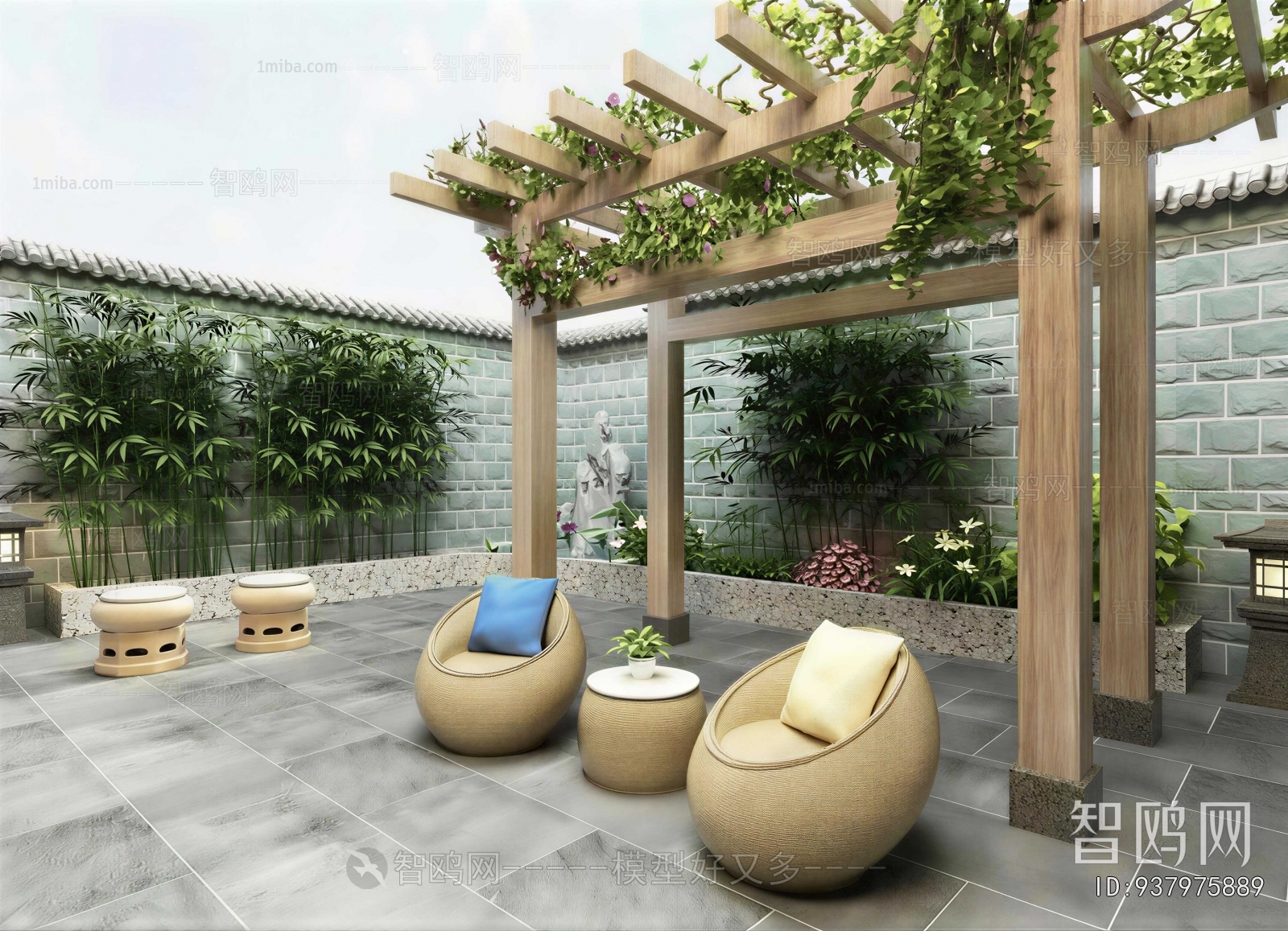 New Chinese Style Terrace