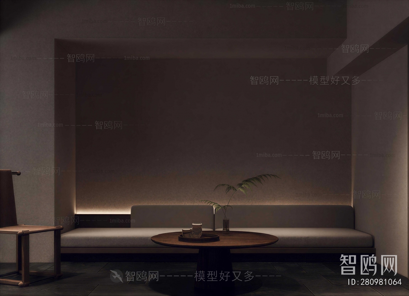 Wabi-sabi Style A Living Room