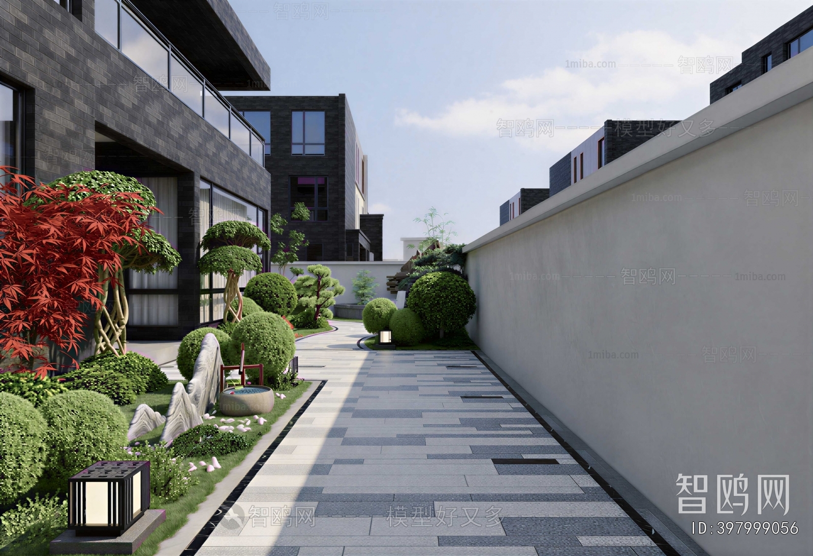 New Chinese Style Courtyard/landscape