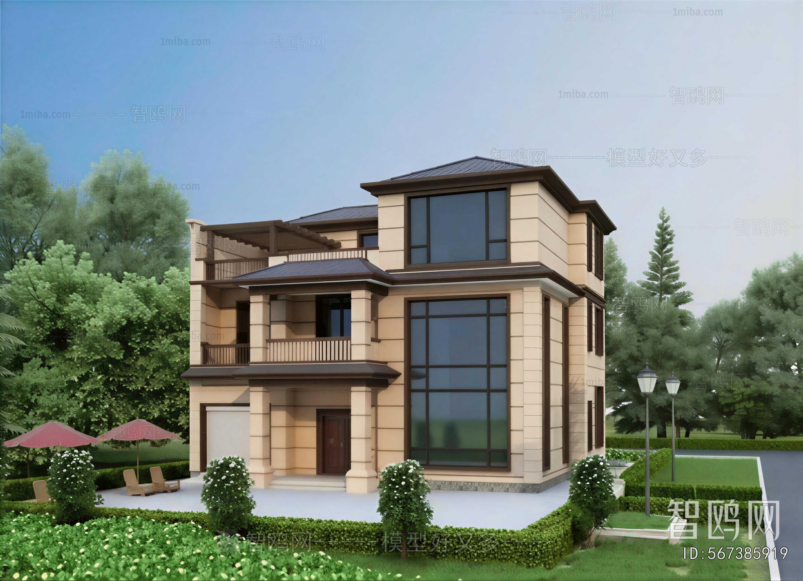 New Chinese Style Detached Villa