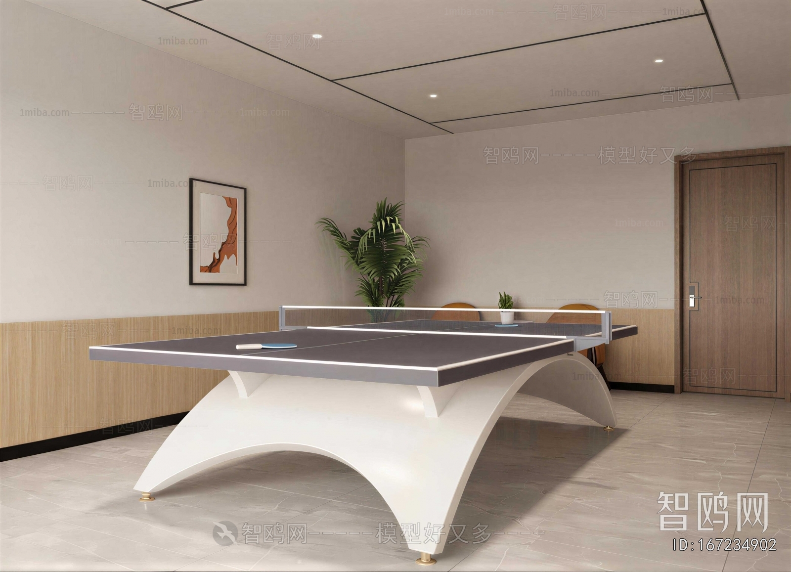 Modern Billiards Room