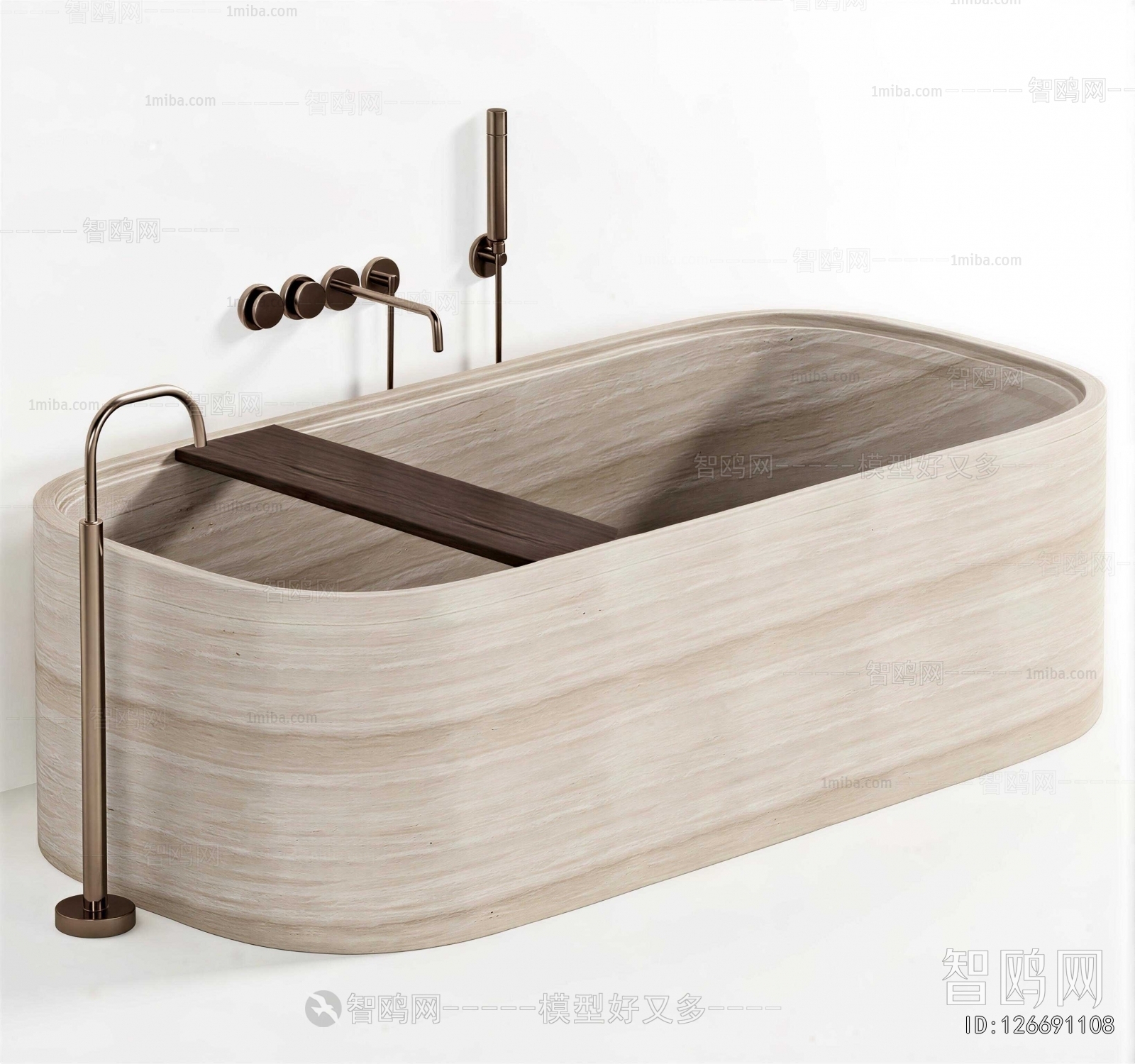 Wabi-sabi Style Bathtub