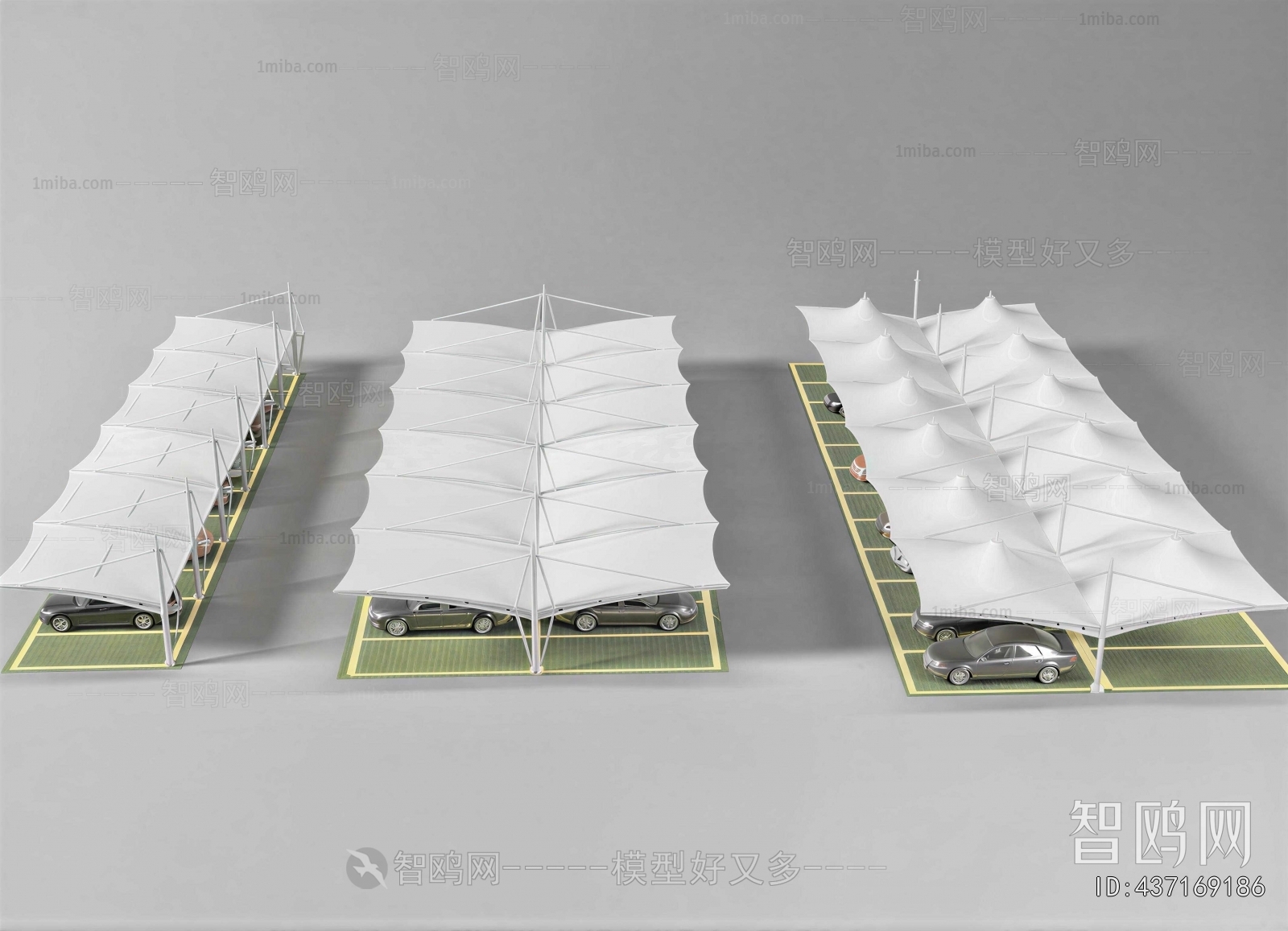 Modern Outdoor Parking Lot