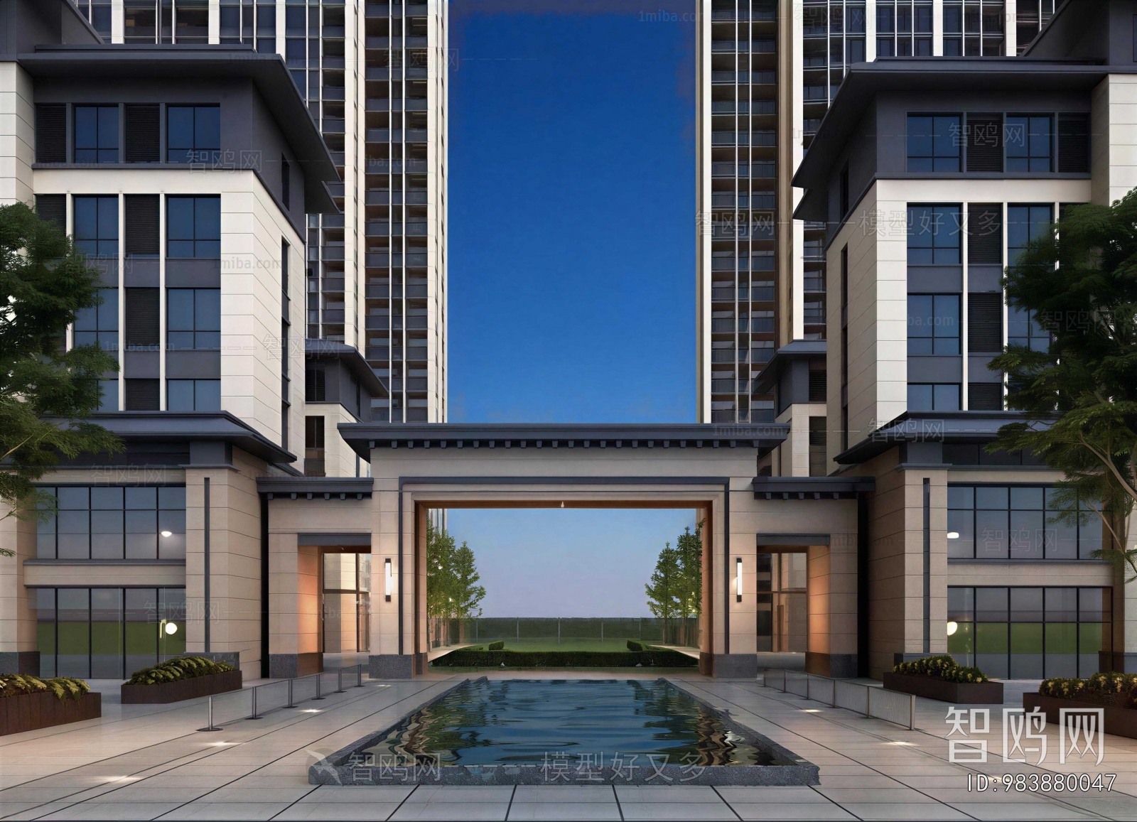 New Chinese Style Facade Element