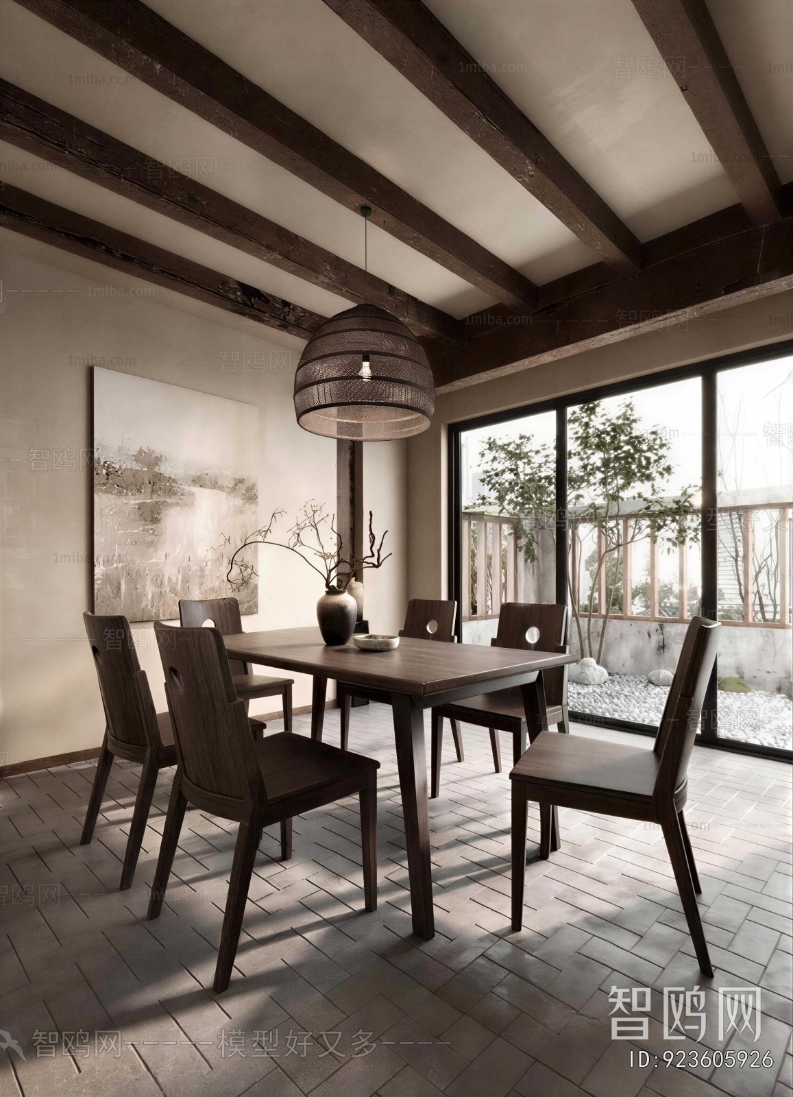 Wabi-sabi Style Dining Room