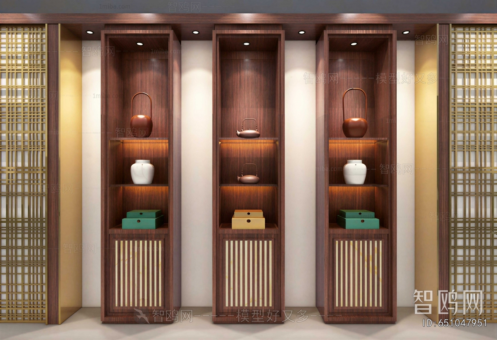New Chinese Style Decorative Cabinet