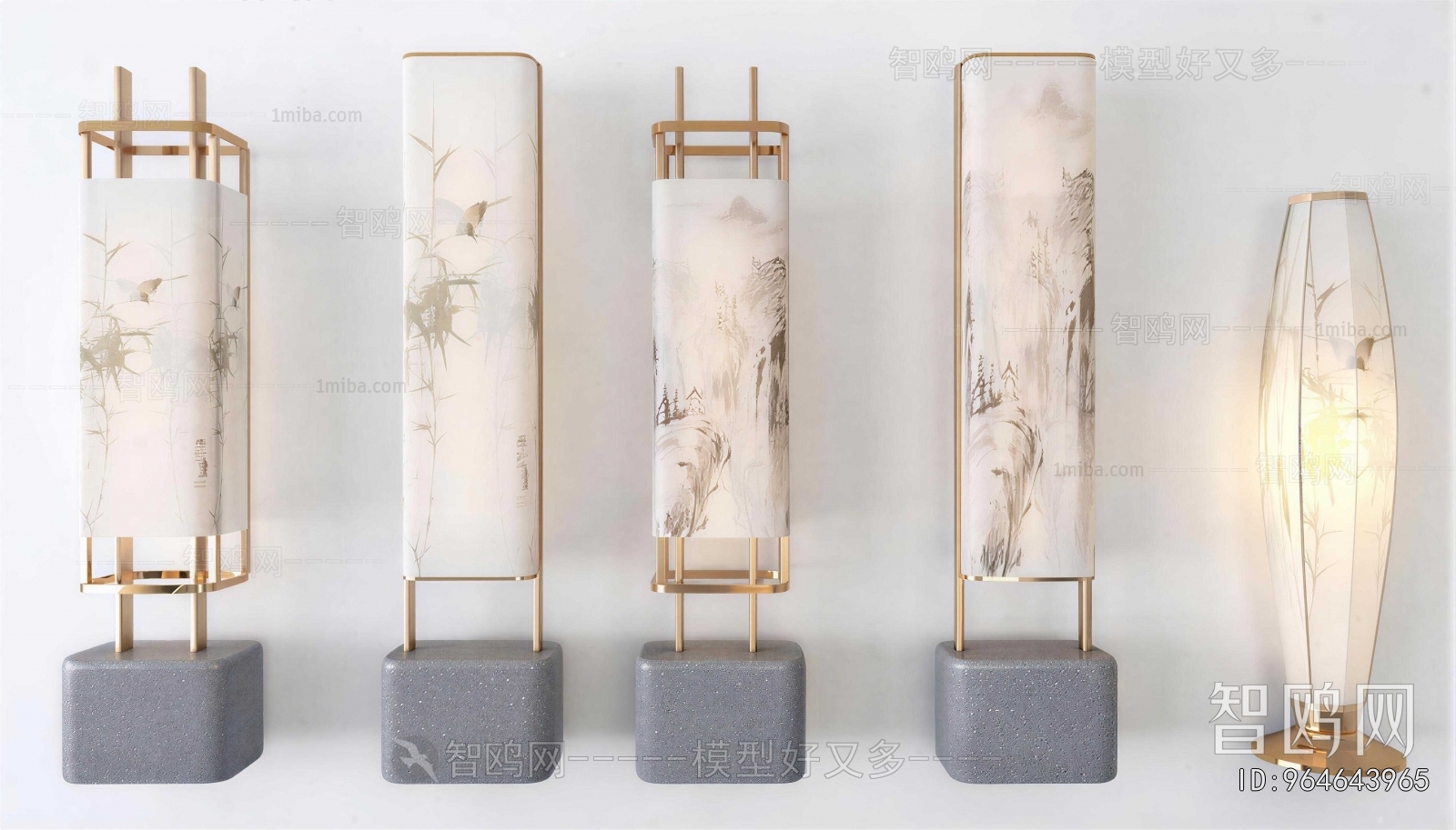 New Chinese Style Floor Lamp