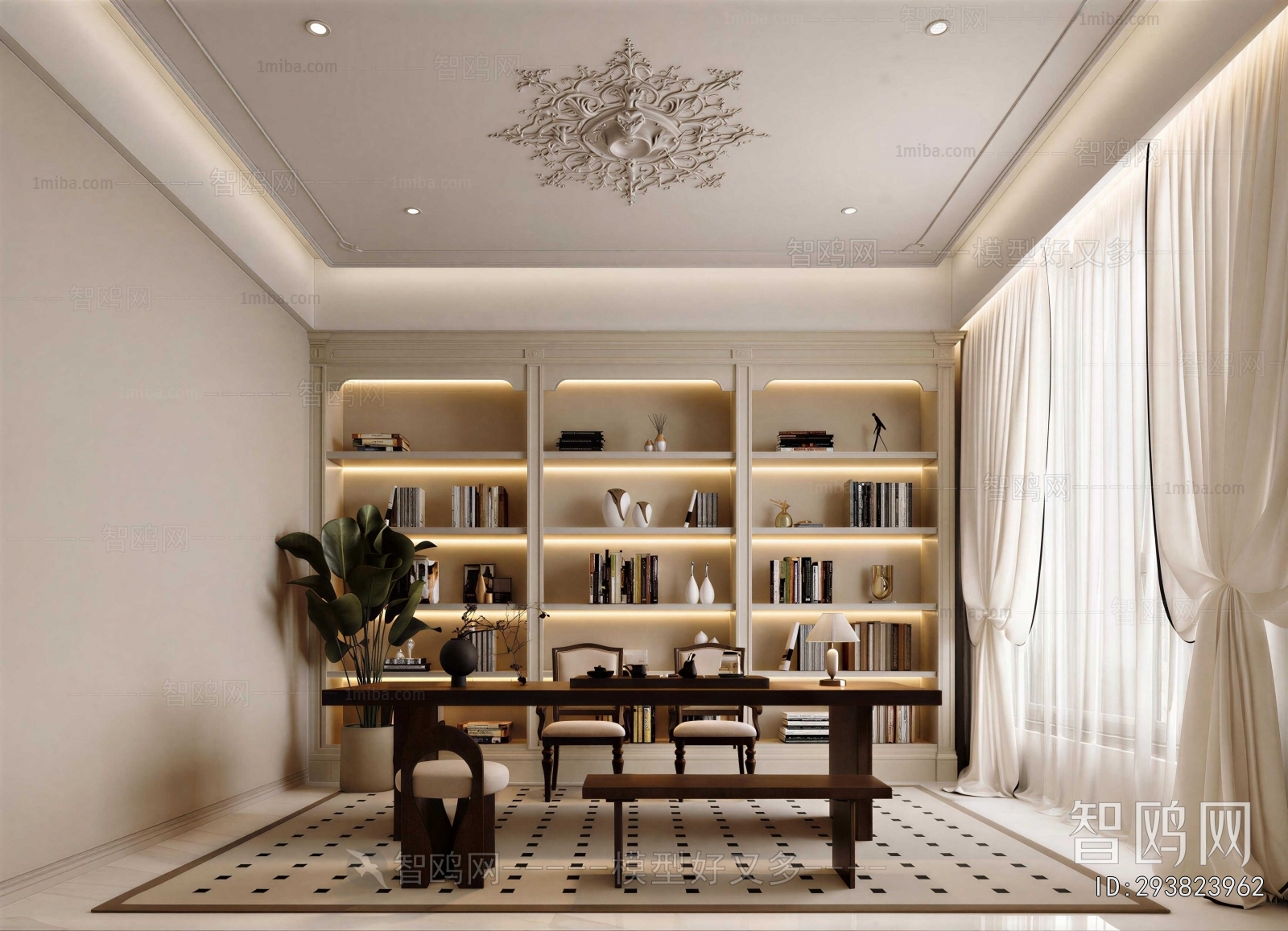 French Style Study Space
