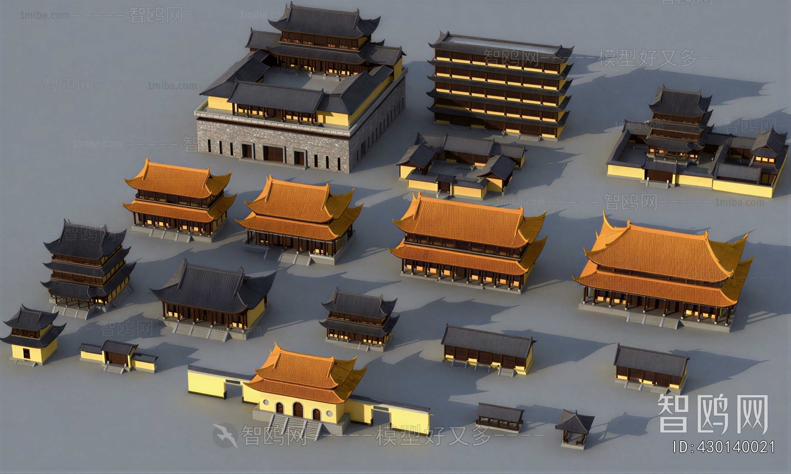 Chinese Style Ancient Architectural Buildings