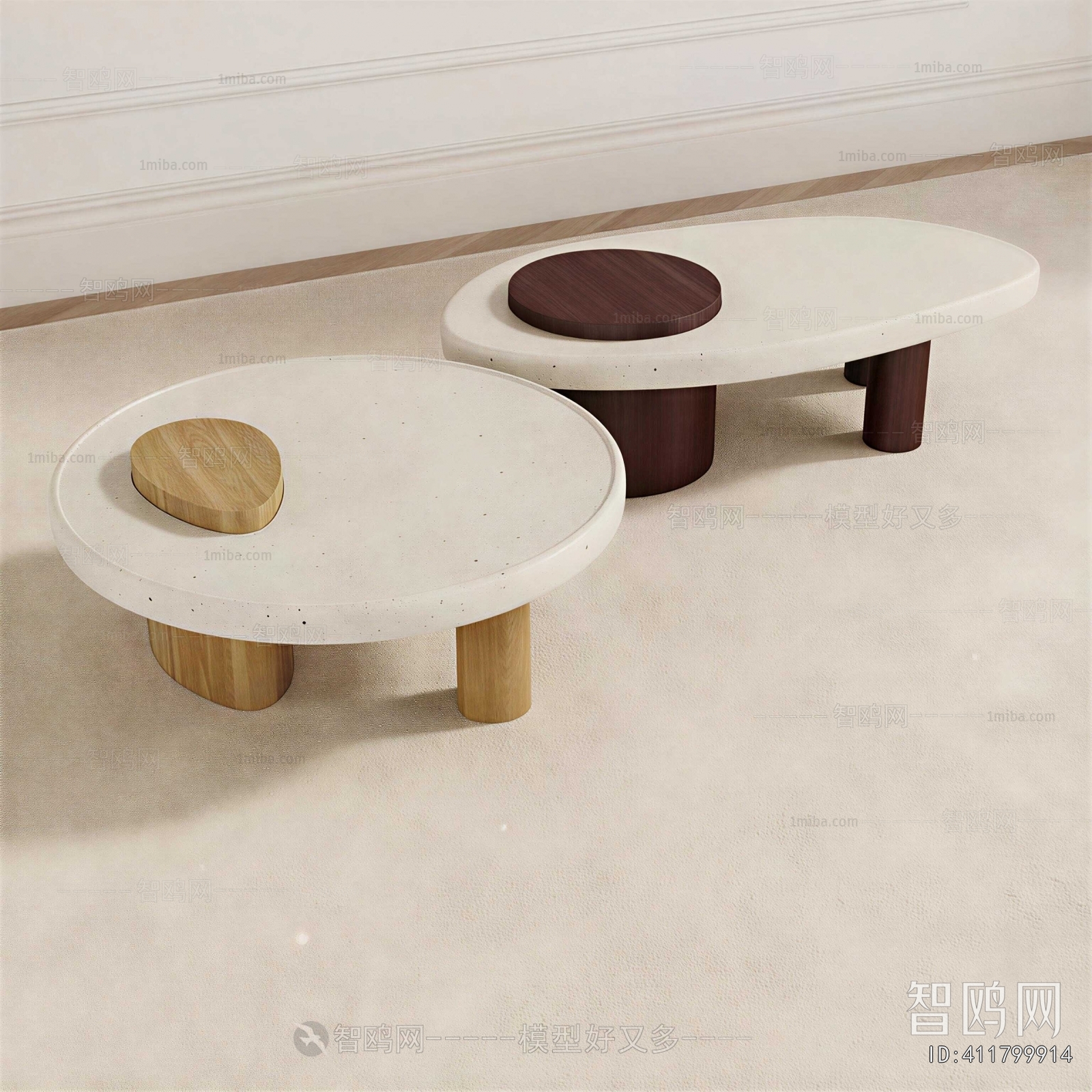 Wabi-sabi Style Coffee Table