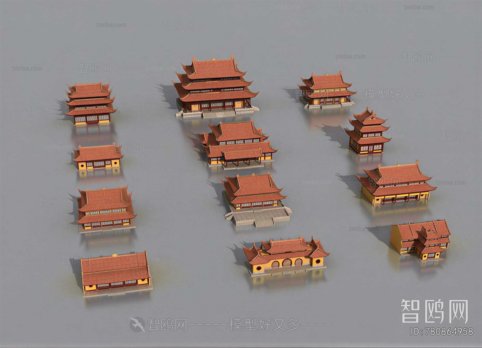 Chinese Style Ancient Architectural Buildings