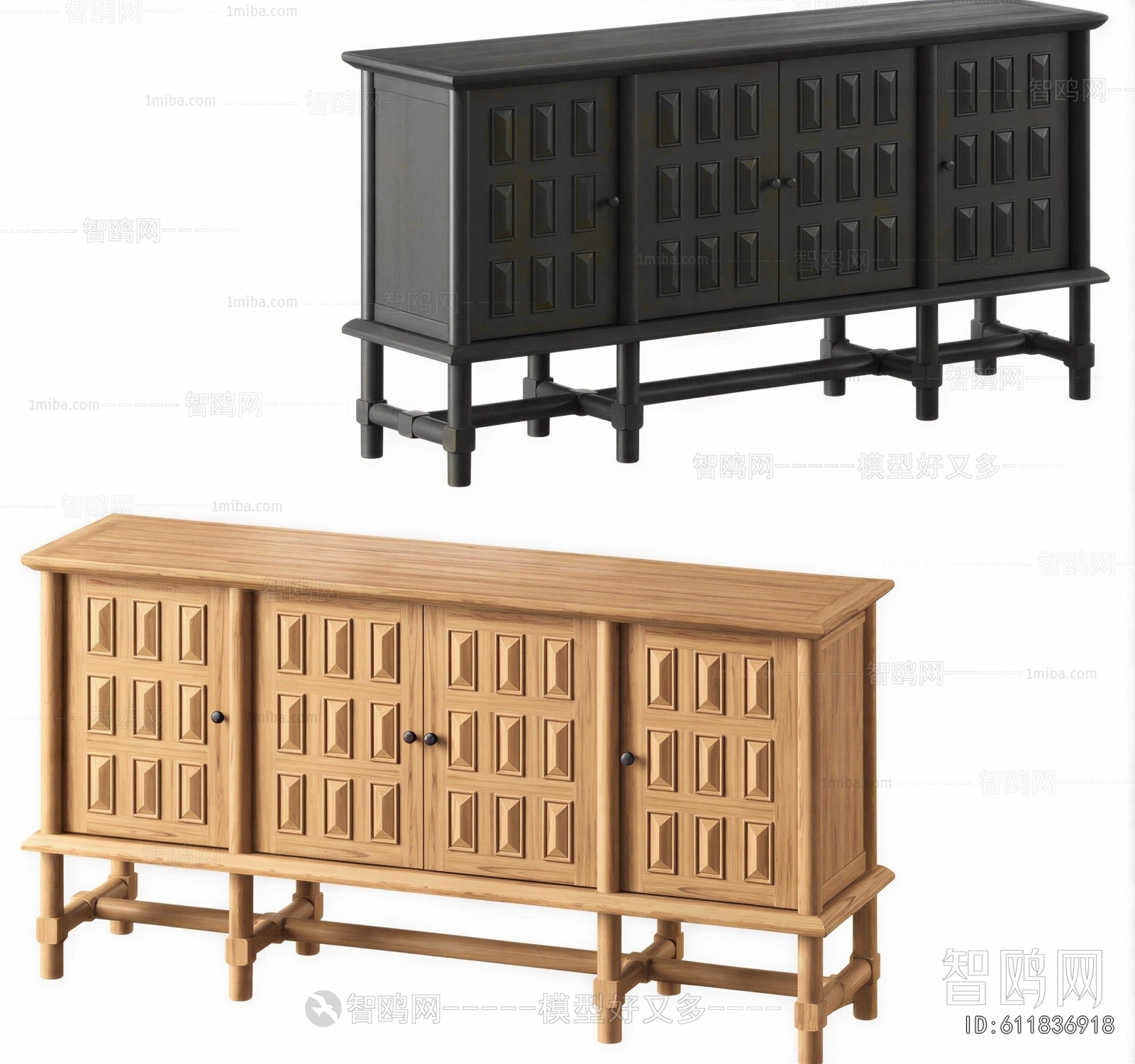 New Chinese Style Side Cabinet