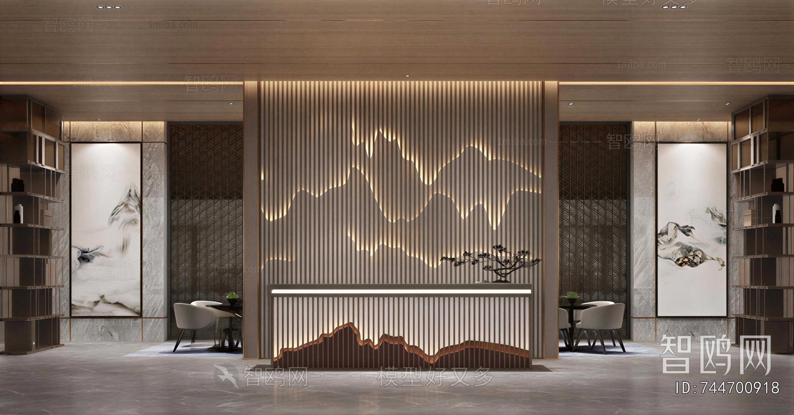 New Chinese Style Lobby Hall