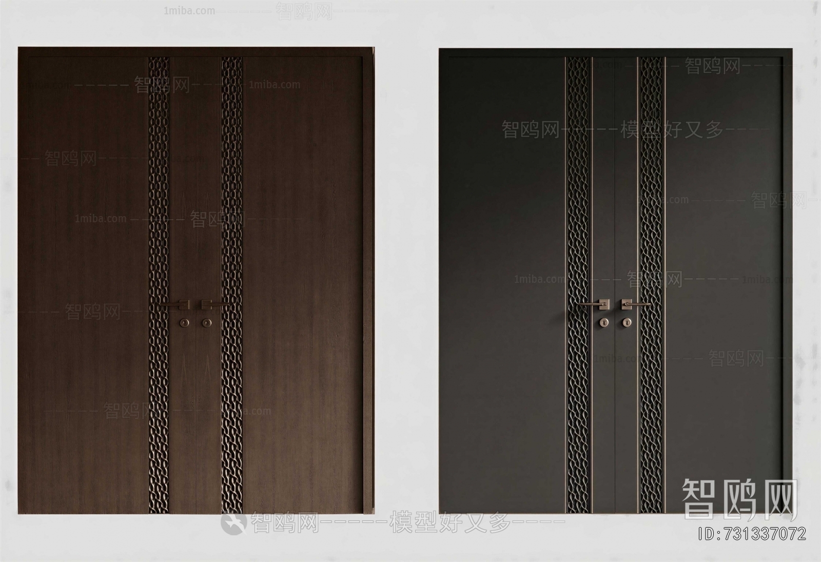 New Chinese Style Double Door