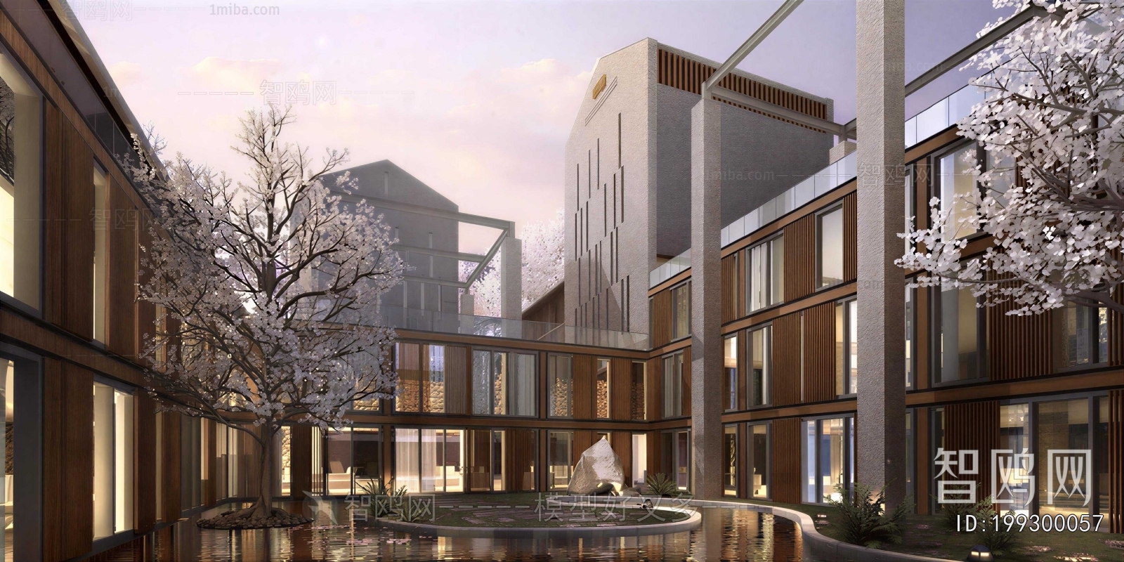 New Chinese Style Appearance Of Commercial Building