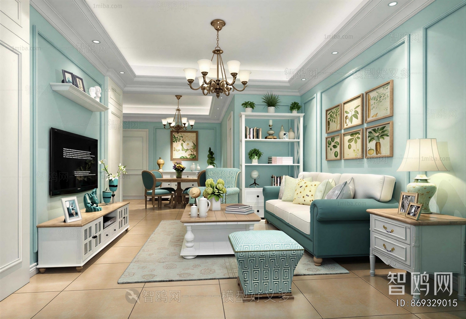 Mediterranean Style A Living Room