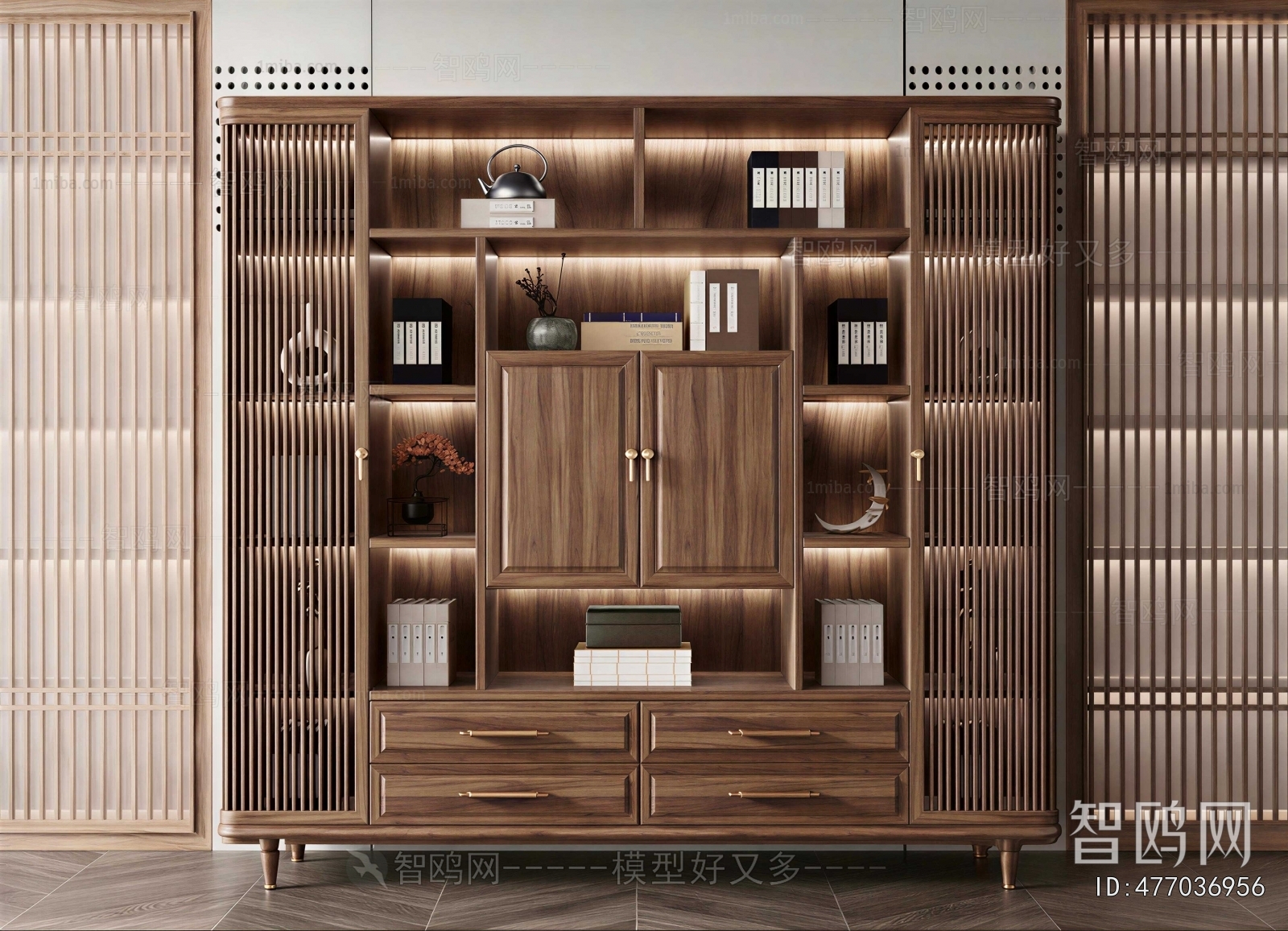 New Chinese Style Bookcase