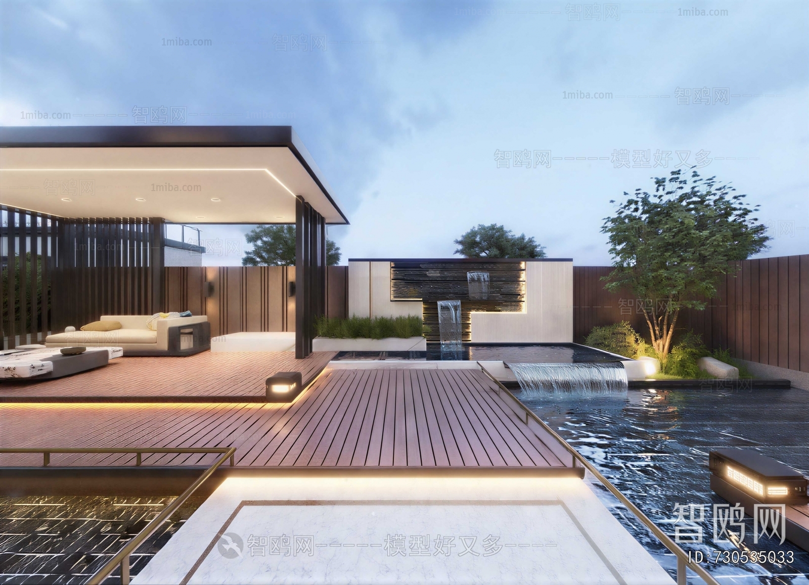 Modern Courtyard/landscape