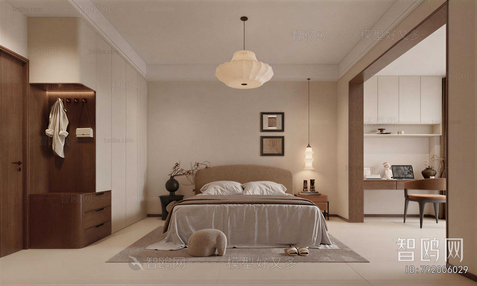 Wabi-sabi Style Bedroom