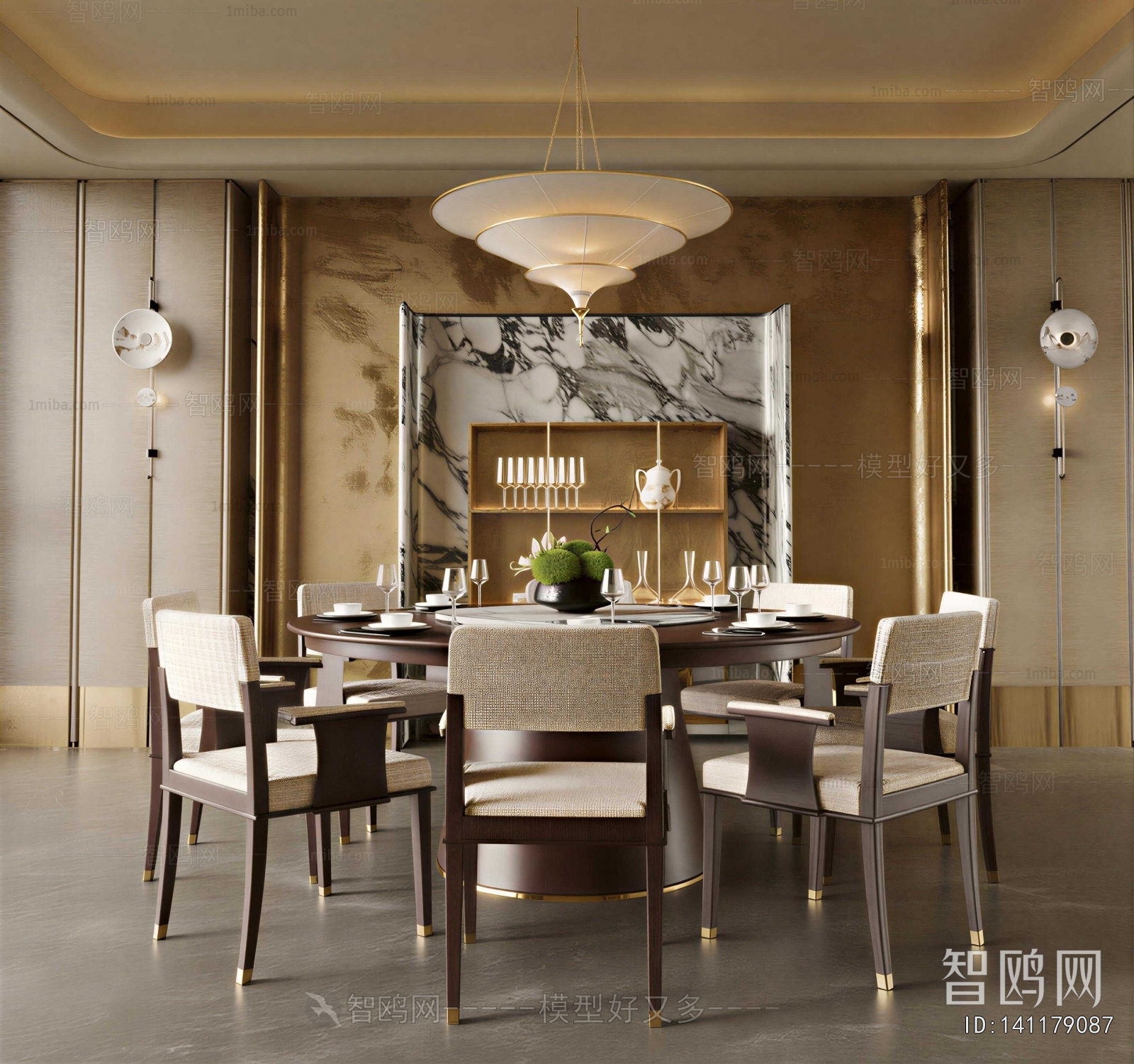 New Chinese Style Dining Room