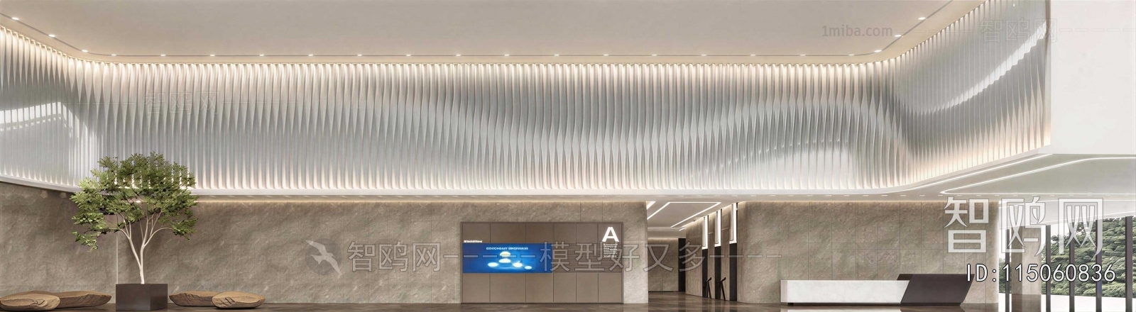 Modern Office Reception Desk