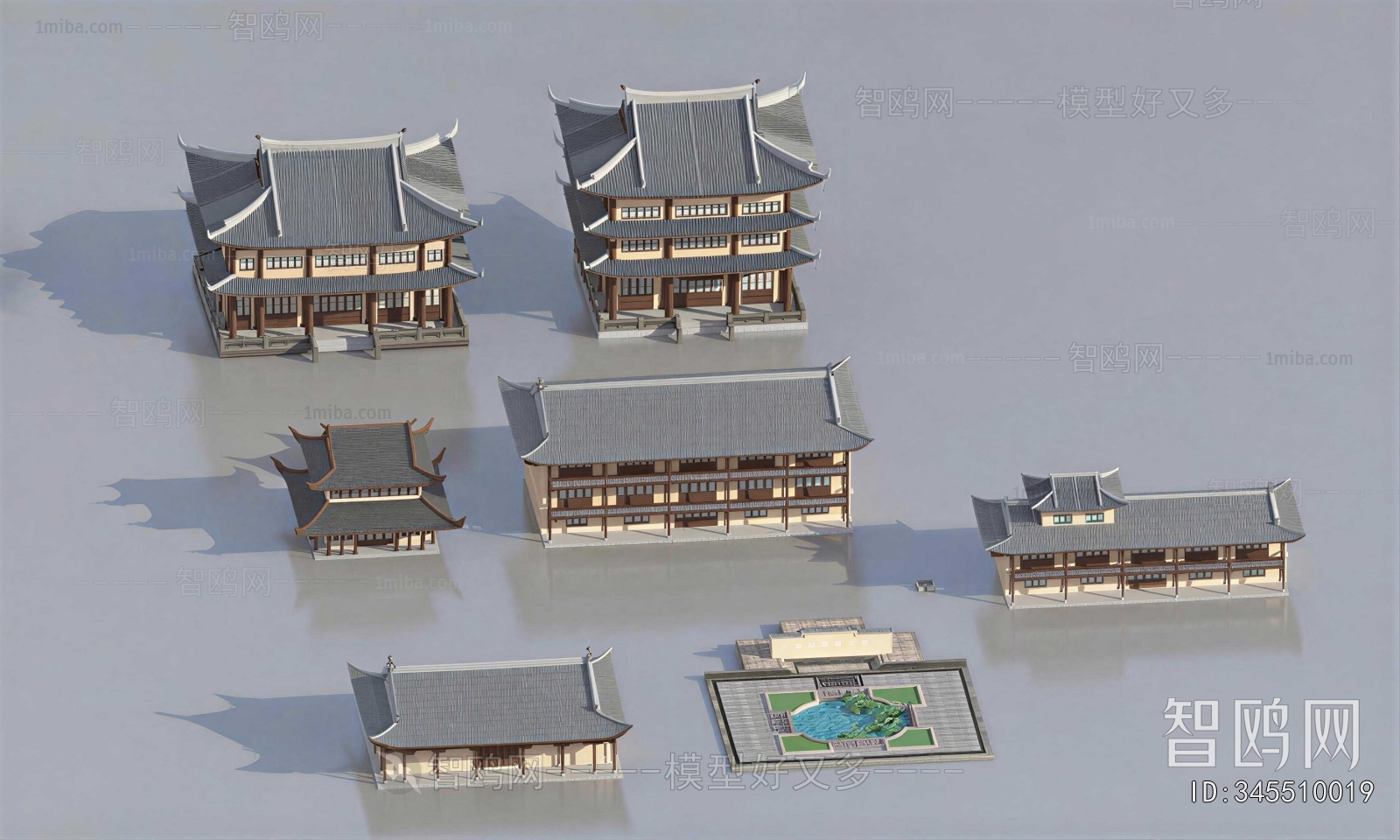 Chinese Style Ancient Architectural Buildings