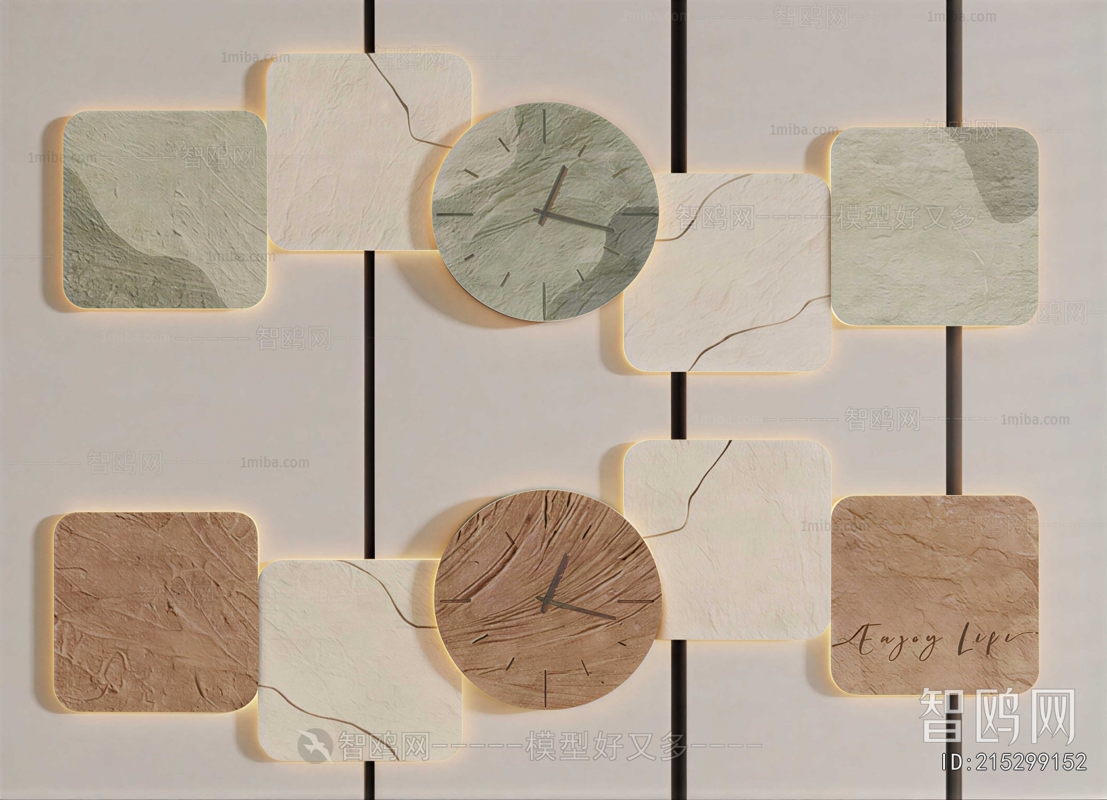 Wabi-sabi Style Wall Clock