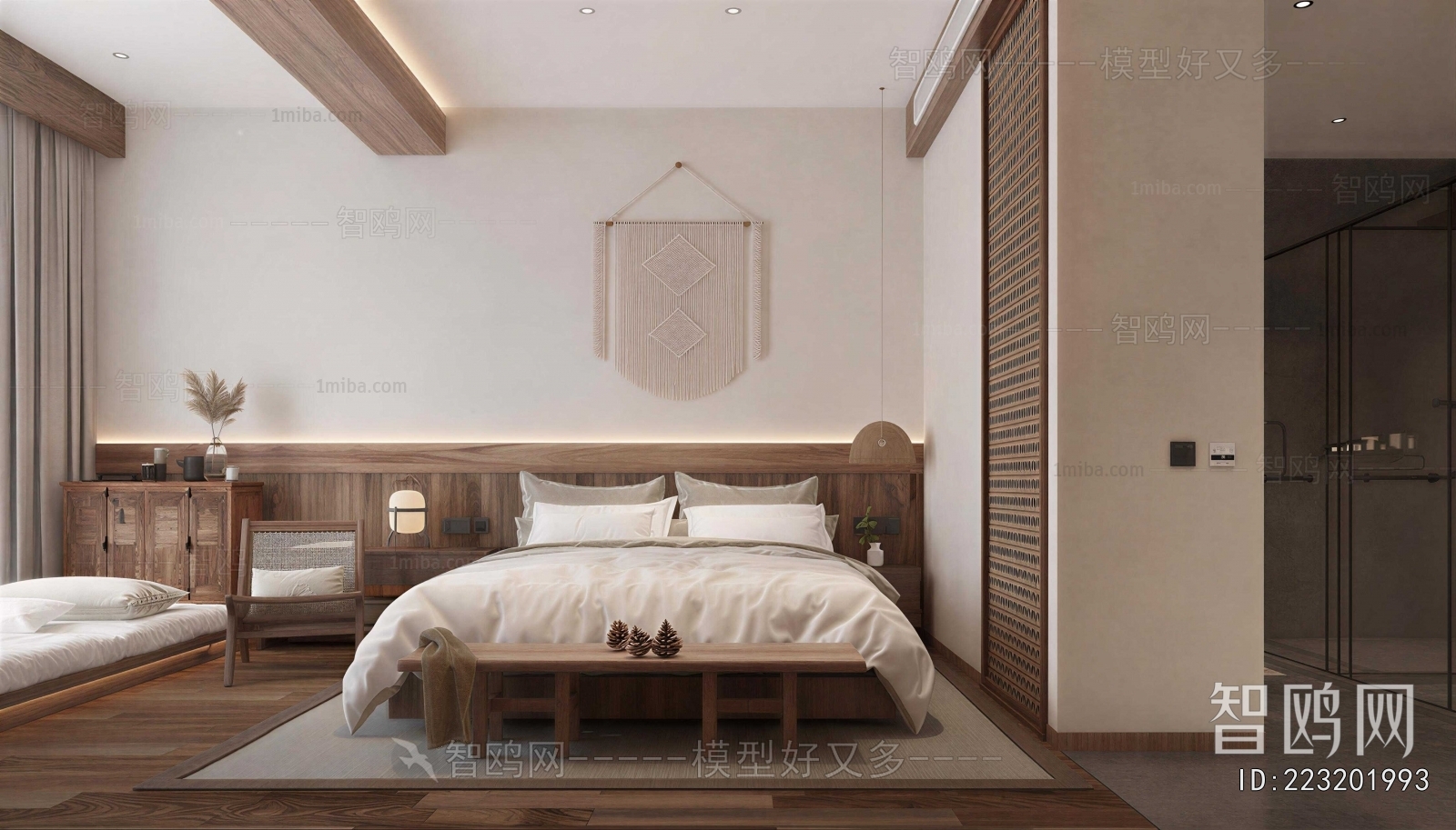 Wabi-sabi Style Bedroom