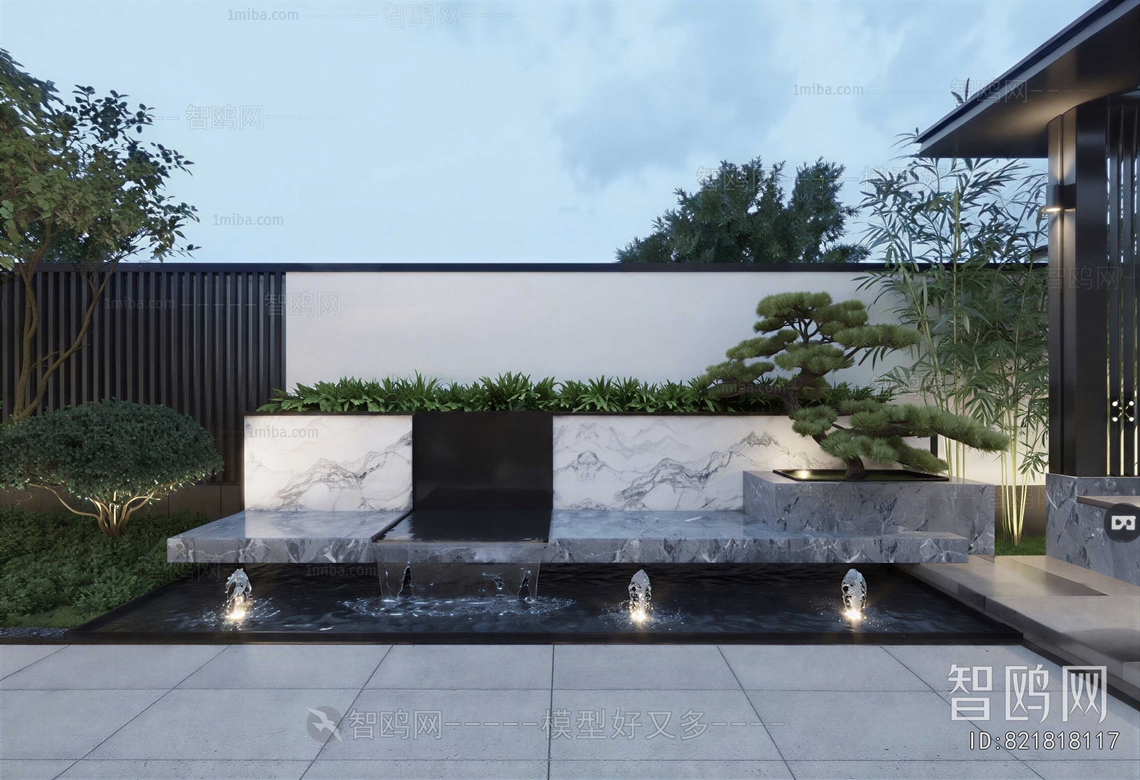 New Chinese Style Courtyard/landscape
