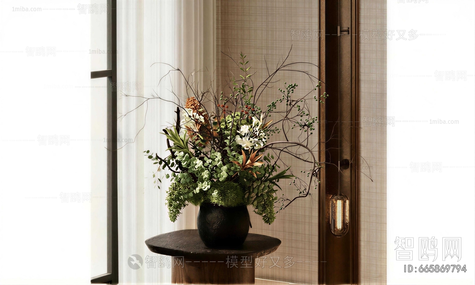 New Chinese Style Flower Arrangement