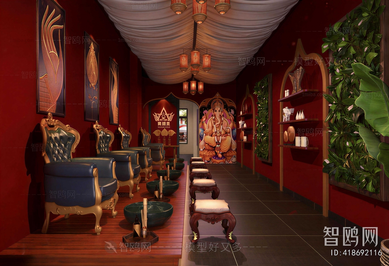 Southeast Asian Style SPA Foot Bath