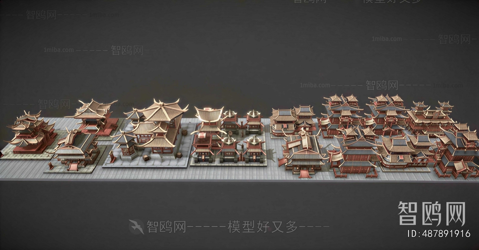 Chinese Style Ancient Architectural Buildings