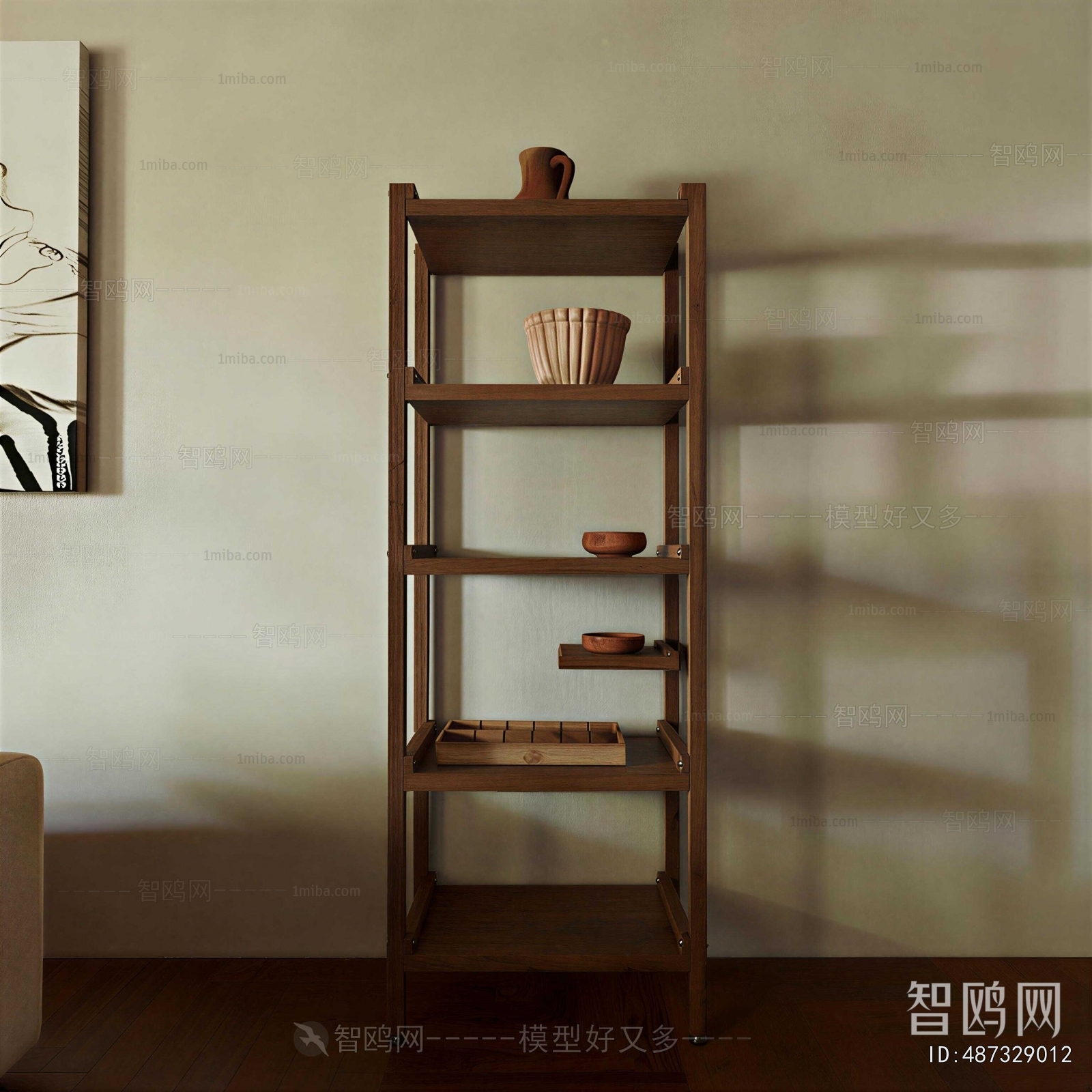 Wabi-sabi Style Shelving