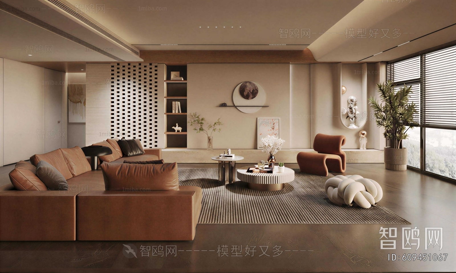 Wabi-sabi Style A Living Room